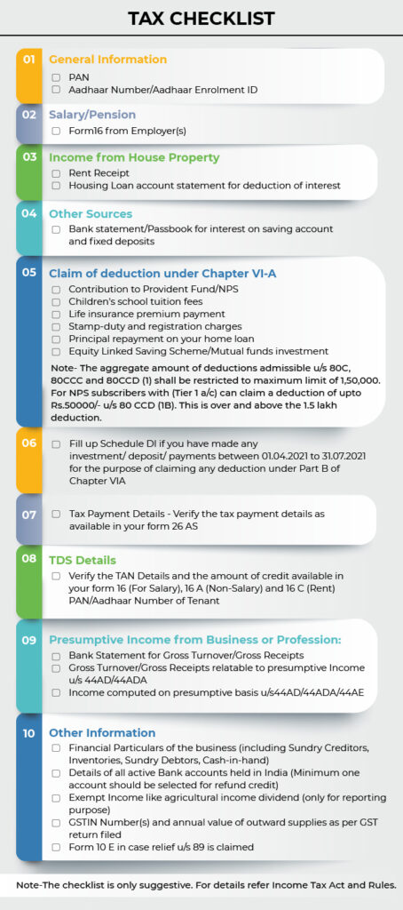 Tax checklist