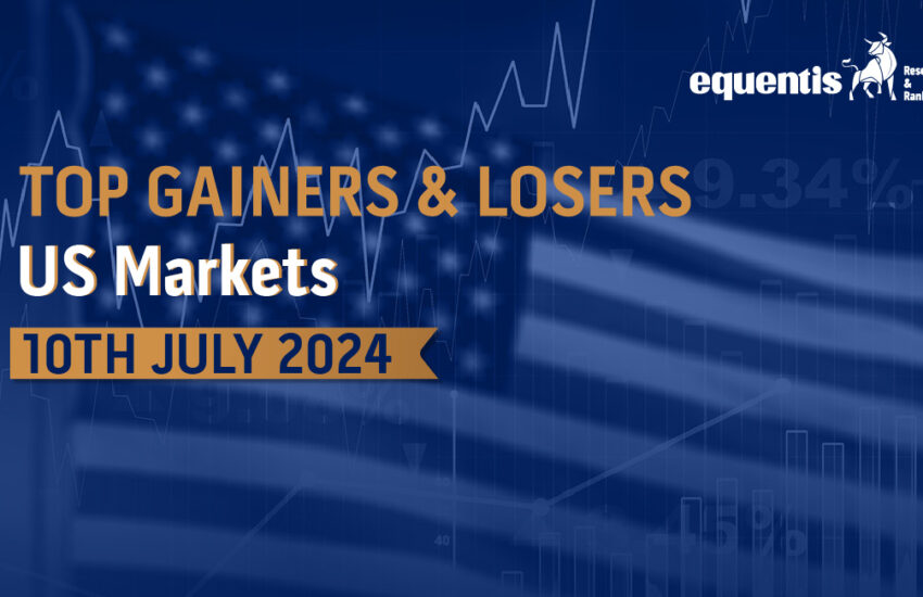Top gainer and loser US market 10 JULY