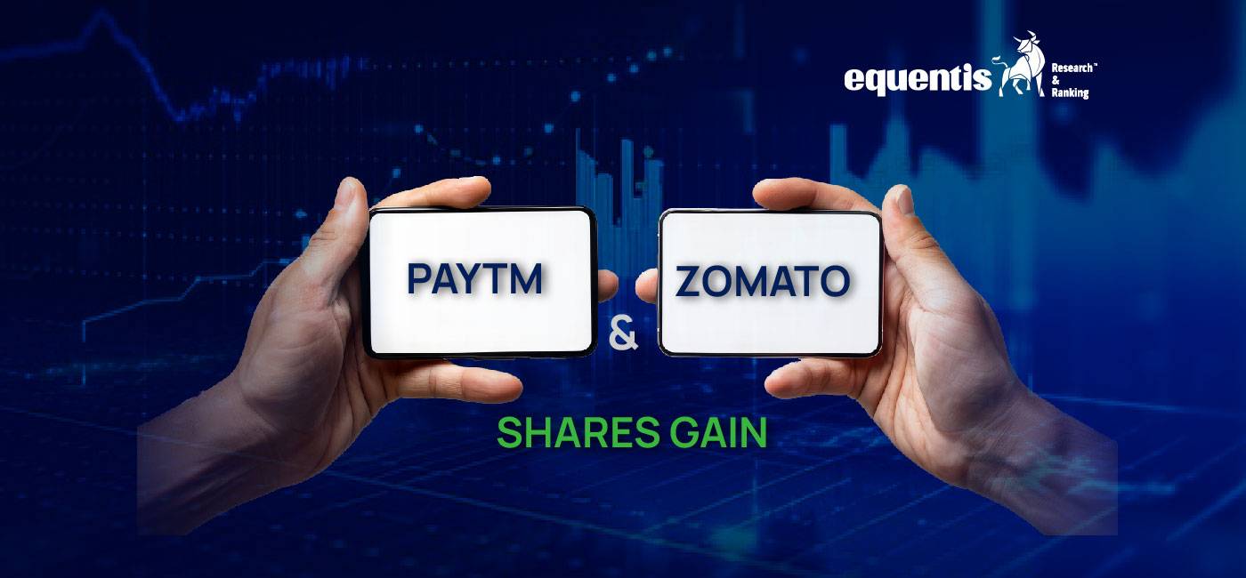 Zomato-Paytm's ₹2,048 crore Deal Boosts Stock Prices. Zomato Gains 2.71% & Paytm 5.47%